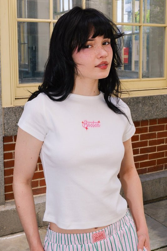Boston Graphic Baby Tee Baby Tee mure + grand 