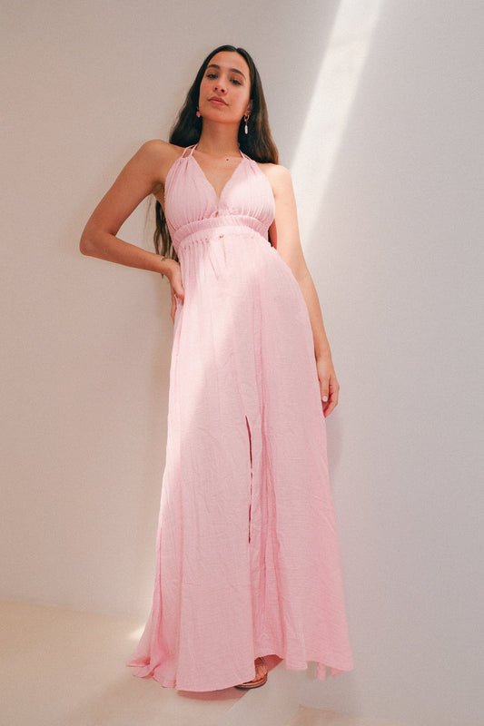 Ellie Deep V Maxi Dress Clothing Mure + Grand 