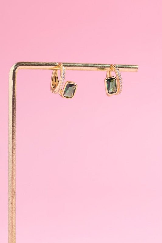 Greenlight Glow Sterling Silver Huggies Earrings mure + grand 