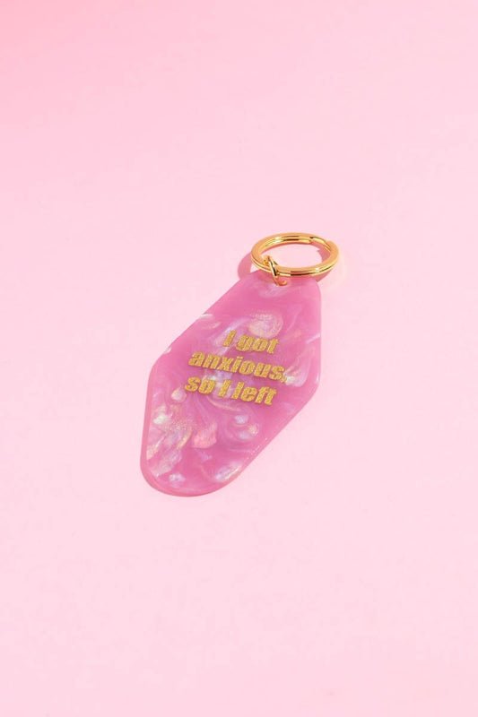 I got Anxious So I Left Motel Keychain Keychain mure + grand 