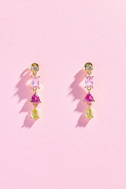 Soft Glow Sterling Silver Charm Dangle Earrings Earrings mure + grand 