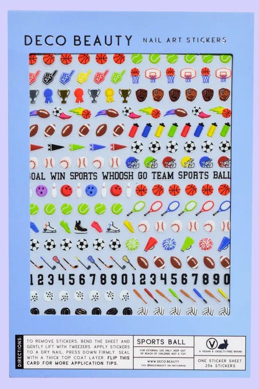 Sports Ball Nail Art Stickers Nail Deco Beauty 