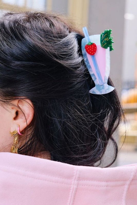 Strawberry Daiquiri Claw Clip Hair Accessory mure + grand 