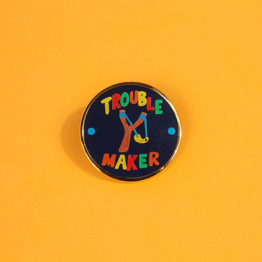 Troublemaker Enamel Pin Enamel Pin Patches & Pins 